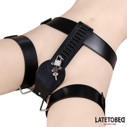 LATETOBED BDSM LINE - CINTURÓN DE CASTIDAD AJUSTABLE