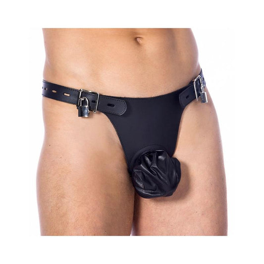 BONDAGE PLAY - CINTURÓN DE CASTIDAD CON ABERTURA AJUSTABLE
