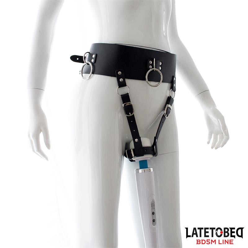 LATETOBED BDSM LINE - CINTURÓN DE CASTIDAD FEMENINO AJUSTABLE