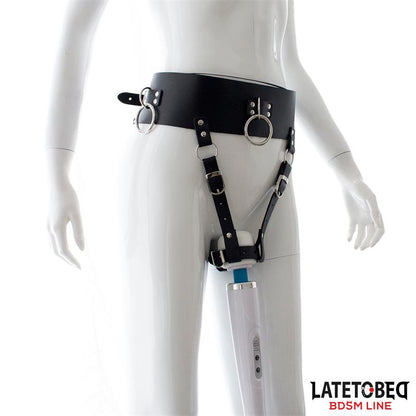 LATETOBED BDSM LINE - CINTURÓN DE CASTIDAD FEMENINO AJUSTABLE