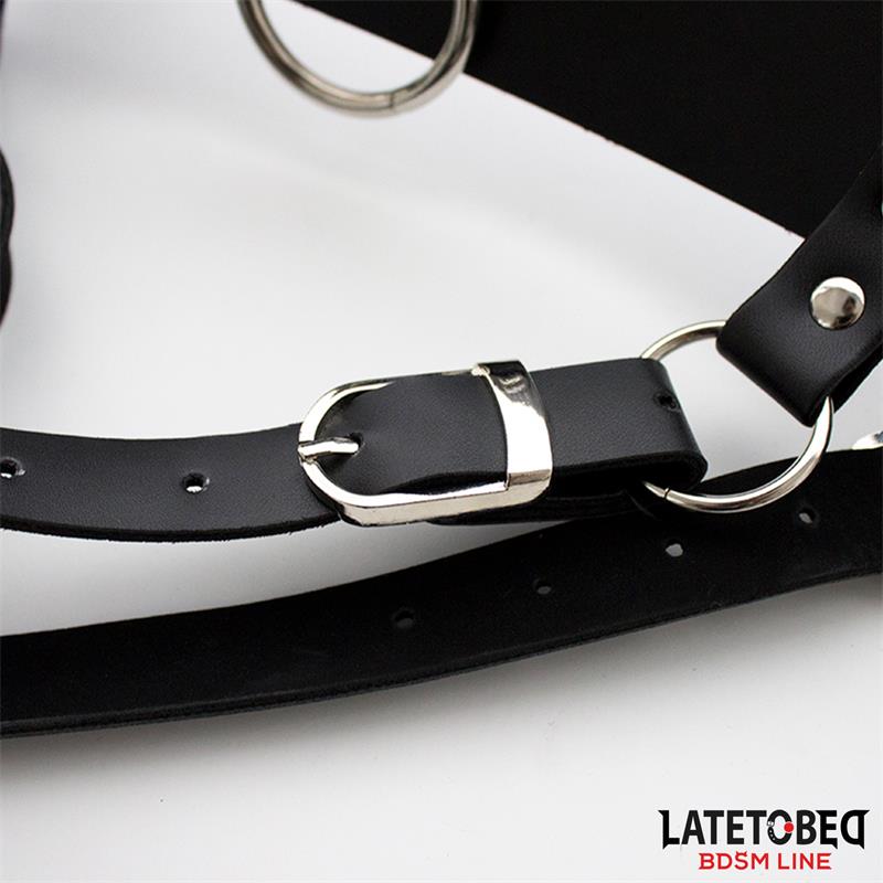 LATETOBED BDSM LINE - CINTURÓN DE CASTIDAD FEMENINO AJUSTABLE