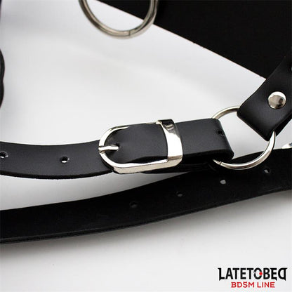 LATETOBED BDSM LINE - CINTURÓN DE CASTIDAD FEMENINO AJUSTABLE