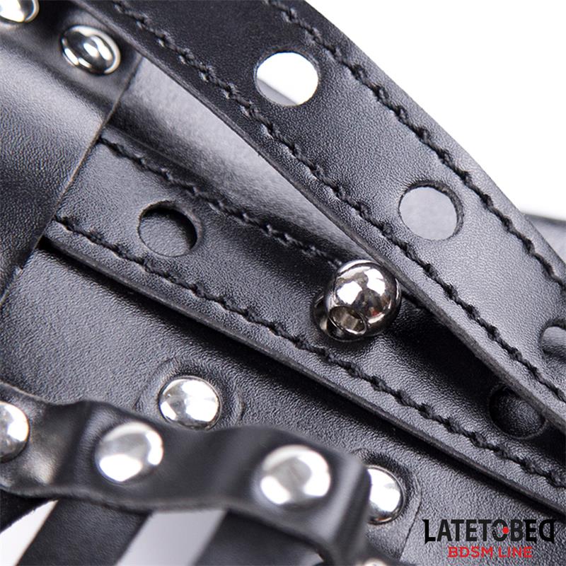 LATETOBED BDSM LINE - CINTURÓN DE CASTIDAD MASCULINO CON CANDADO AJUSTABLE