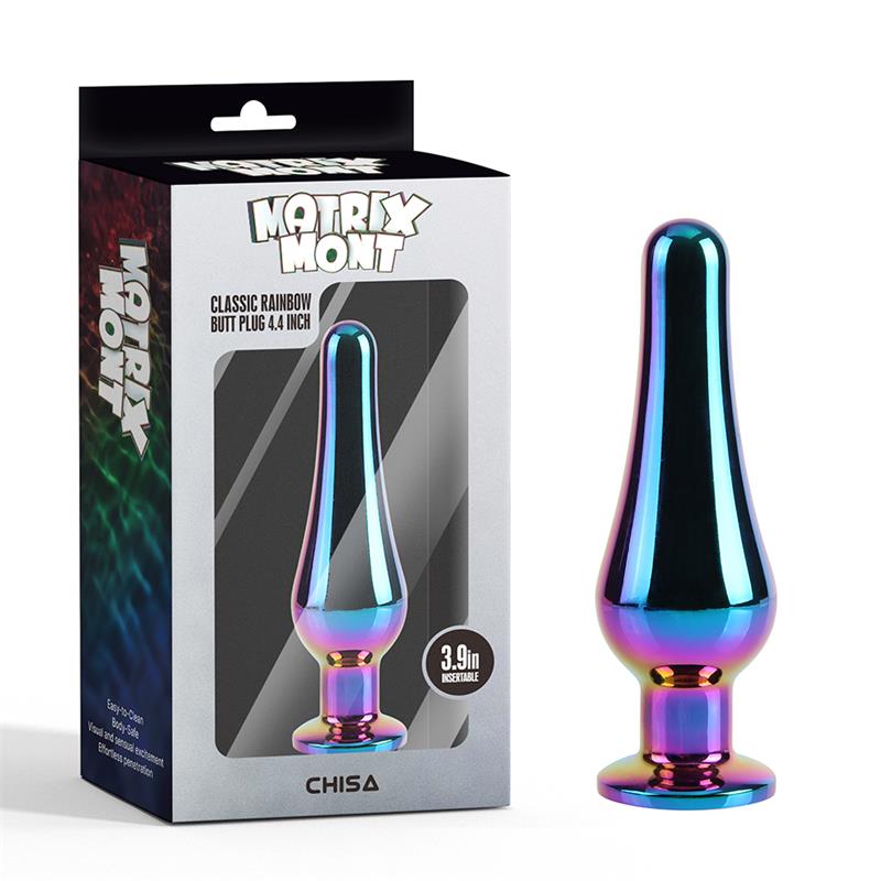 CHISA - CLASSIC RAINBOW PLUG ANAL CON JOYA EN LA BASE 4.4