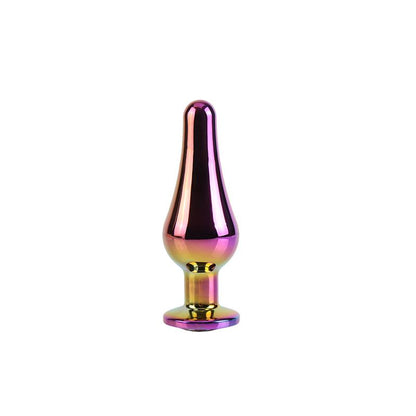 CHISA - CLASSIC RAINBOW PLUG ANAL JOYA EN LA BASE 3.7