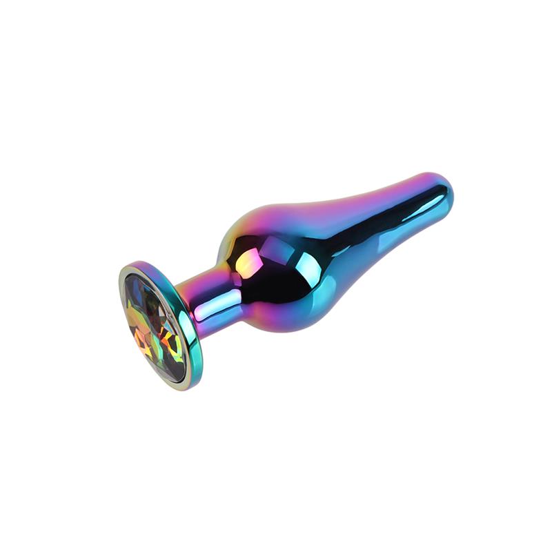 CHISA - CLASSIC RAINBOW PLUG ANAL JOYA EN LA BASE 3.7