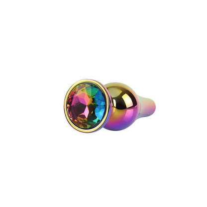 CHISA - CLASSIC RAINBOW PLUG ANAL JOYA EN LA BASE 3.7
