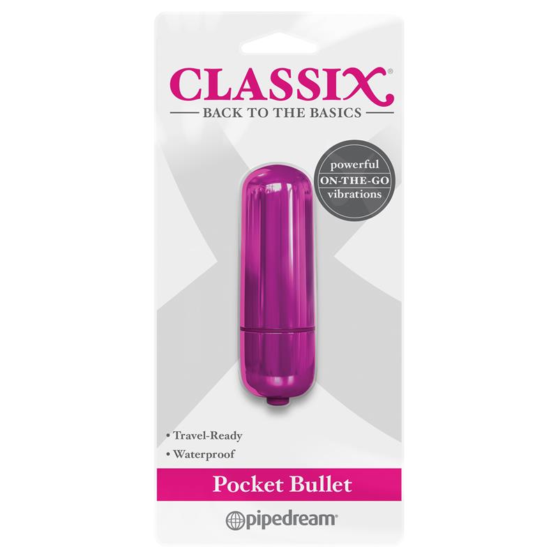 CLASSIX - BALA VIBRADORA DE BOLSILLO ROSA