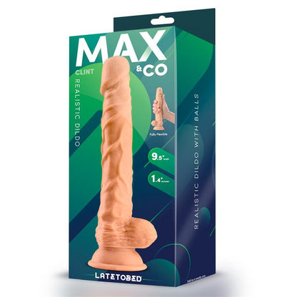 MAX & CO - CLINT DILDO REALISTA CON TESTÍCULOS NATURAL 9.8