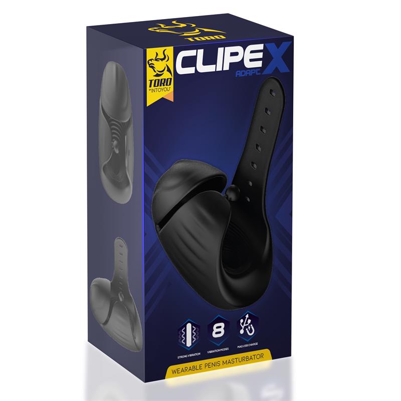 MINOTHOR - CLIPEX MASTURBADOR MASCULINO AJUSTABLE CON SISTEMA DE CLIP SILICONA PREMIUM USB MAGNÉTICO