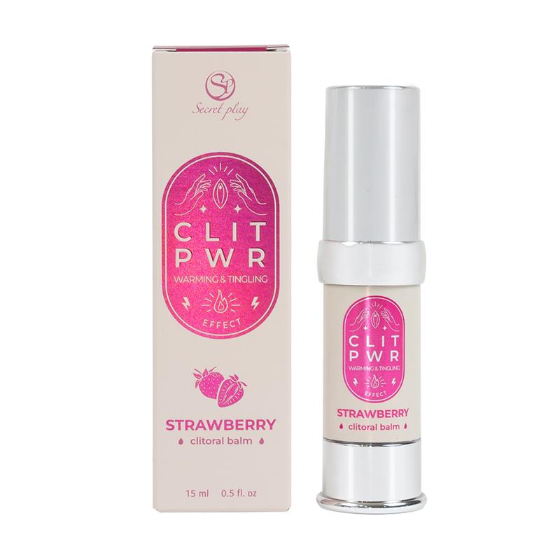 SECRET PLAY - CLIT PWR BÁLSAMO DE CLÍTORIS FRESA 15 ML