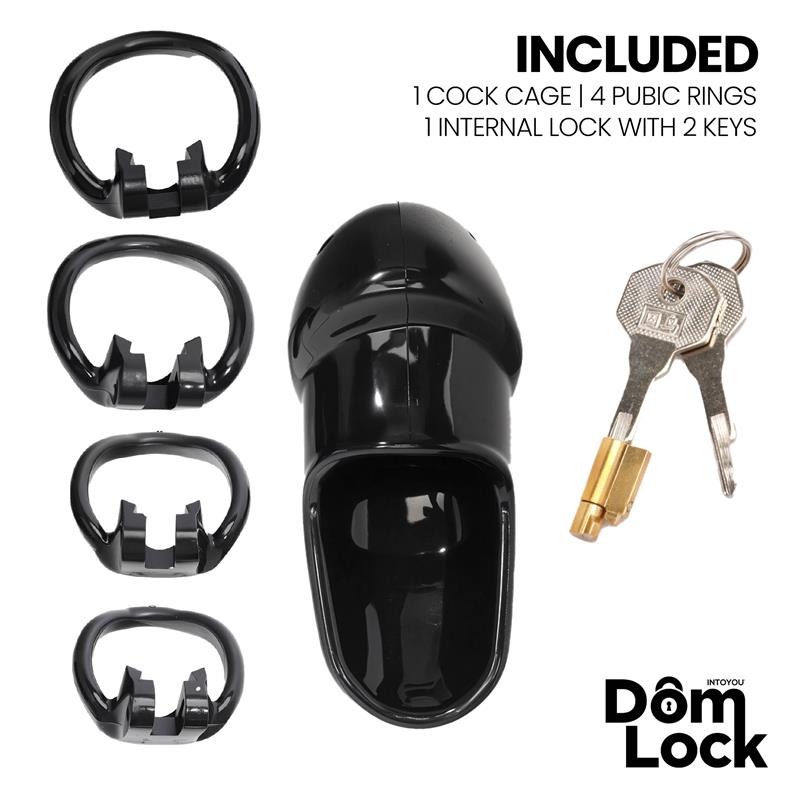 DOMLOCK - CLOSURE JAULA PARA EL PENE CON CANDADO INTERNO
