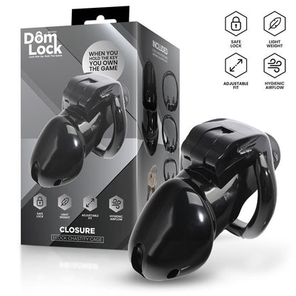 DOMLOCK - CLOSURE JAULA PARA EL PENE CON CANDADO INTERNO