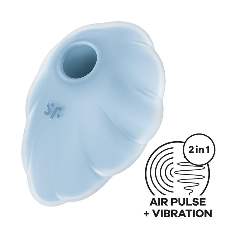 SATISFYER - CLOUD DANCER SUCCIONADOR Y VIBRADOR AZUL