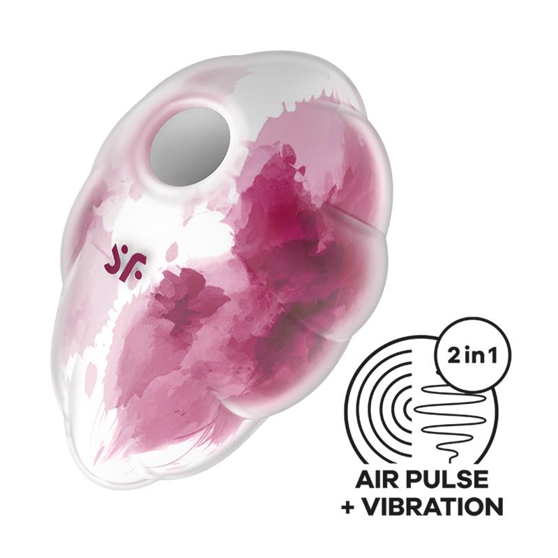 SATISFYER - CLOUD DANCER SUCCIONADOR Y VIBRADOR RED PRINT