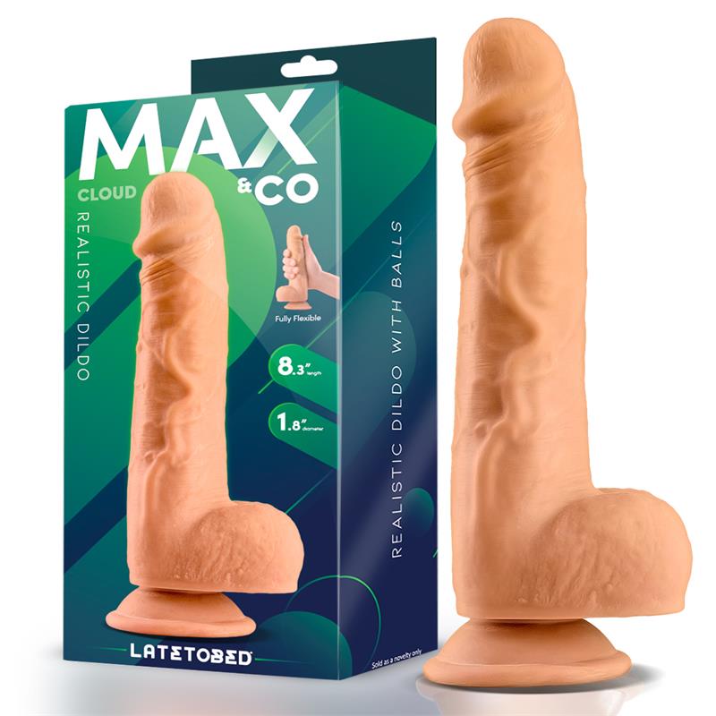 MAX & CO - CLOUD DILDO REALISTA CON TESTÍCULOS 8.3 NATURAL