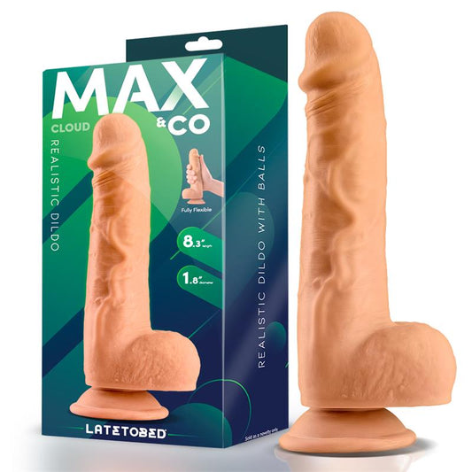 MAX & CO - CLOUD DILDO REALISTA CON TESTÍCULOS 8.3 NATURAL