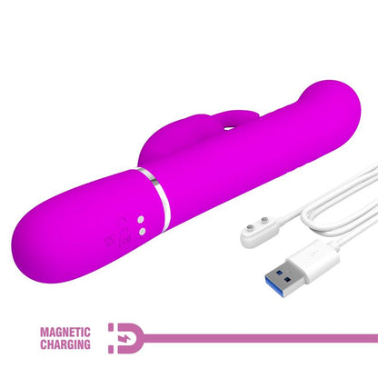 PRETTYLOVE - COALE VIBRADOR CON BOLAS ROTATORIAS Y UP AND DOWN USB