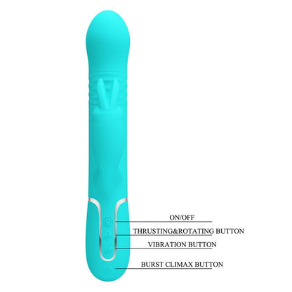 PRETTYLOVE - COALE VIBRADOR CON BOLAS ROTATORIAS Y UP AND DOWN USB