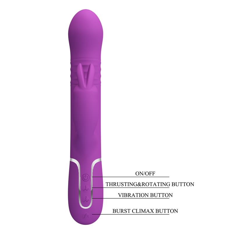 PRETTYLOVE - COALE VIBRADOR CON BOLAS ROTATORIAS Y UP AND DOWN
