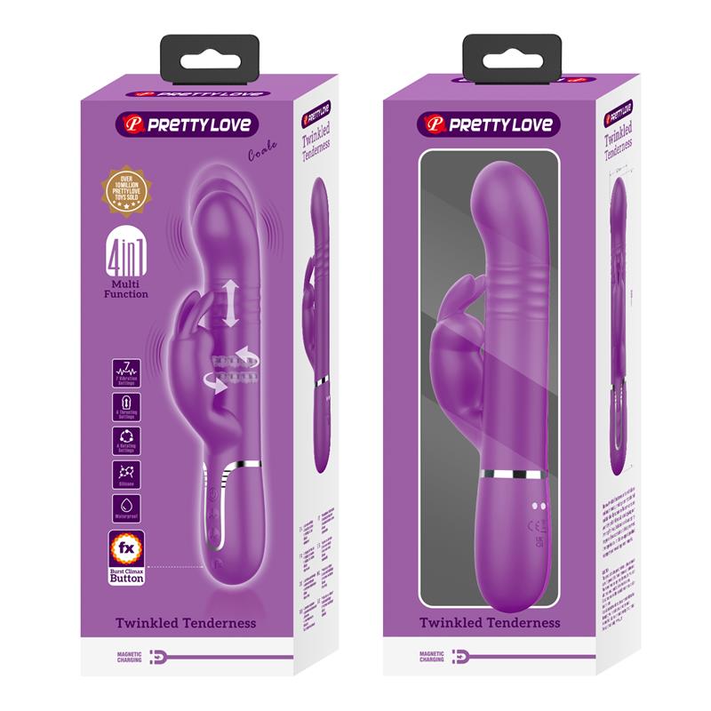 PRETTYLOVE - COALE VIBRADOR CON BOLAS ROTATORIAS Y UP AND DOWN
