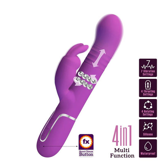 PRETTYLOVE - COALE VIBRADOR CON BOLAS ROTATORIAS Y UP AND DOWN