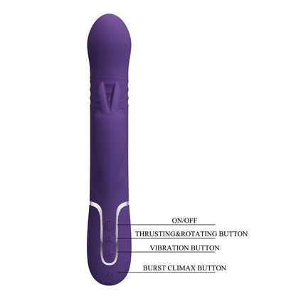 PRETTYLOVE - COALE VIBRADOR CON THURSTING Y BOLAS ROTATORIAS