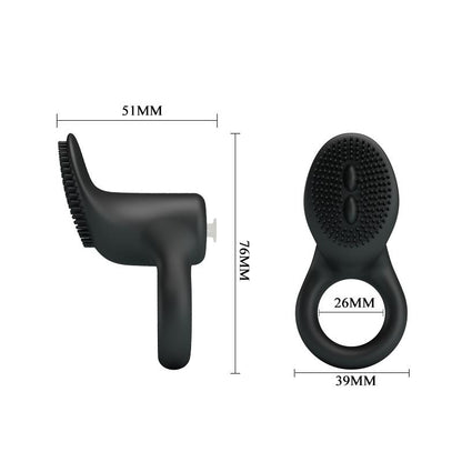 PRETTYLOVE - COBRA ANILLO PARA EL PENE CON VIBRACIÓN