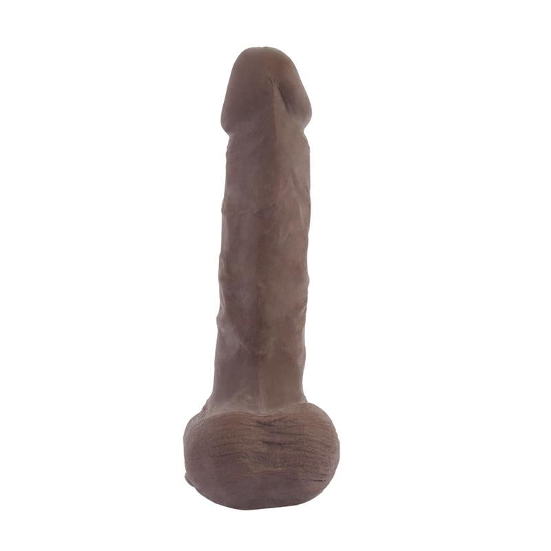 CHISA - COCK SHOOT DILDO DUAL DENSITY MARRÓN 20CM