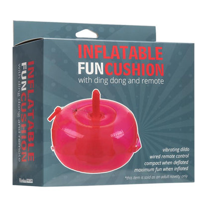 INFLATABLE FUN - COJÍN HINCHABLE CON DILDO, VIBRACIÓN Y CONTROL REMOTO DING DONG