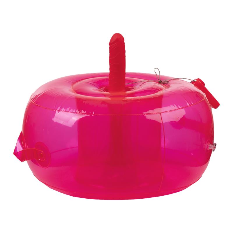 INFLATABLE FUN - COJÍN HINCHABLE CON DILDO, VIBRACIÓN Y CONTROL REMOTO DING DONG