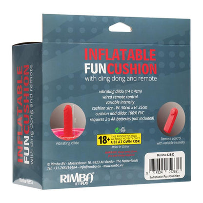 INFLATABLE FUN - COJÍN HINCHABLE CON DILDO, VIBRACIÓN Y CONTROL REMOTO DING DONG