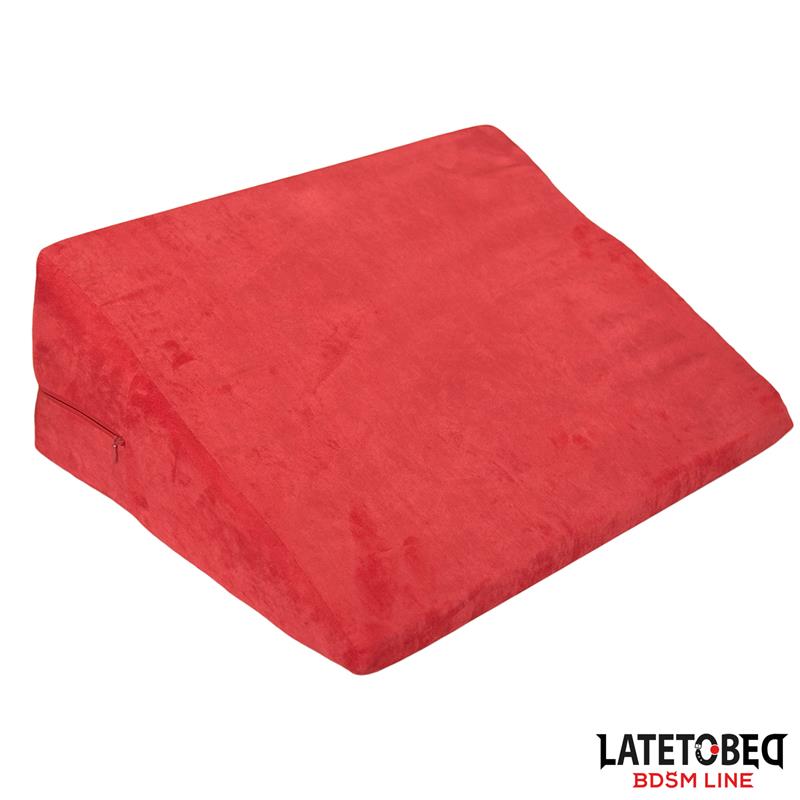 LATETOBED BDSM LINE - COJÍN PARA POSICIONES DE ESPUMA CON FUNDA LAVABLE CON CREMALLERA