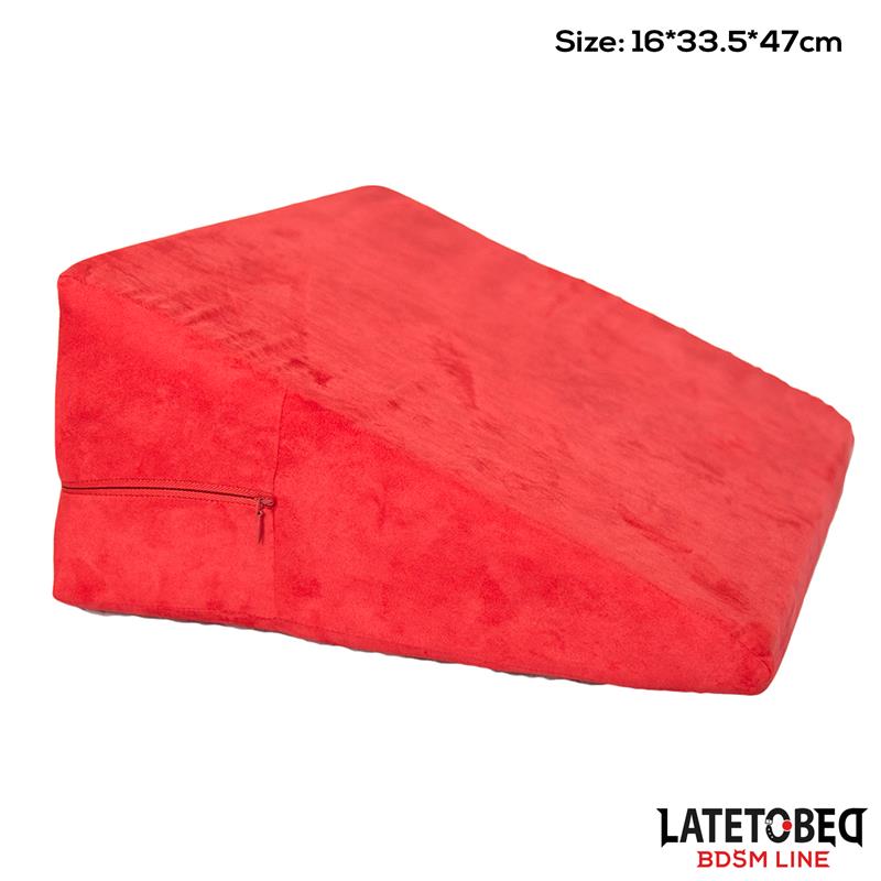 LATETOBED BDSM LINE - COJÍN PARA POSICIONES DE ESPUMA CON FUNDA LAVABLE CON CREMALLERA
