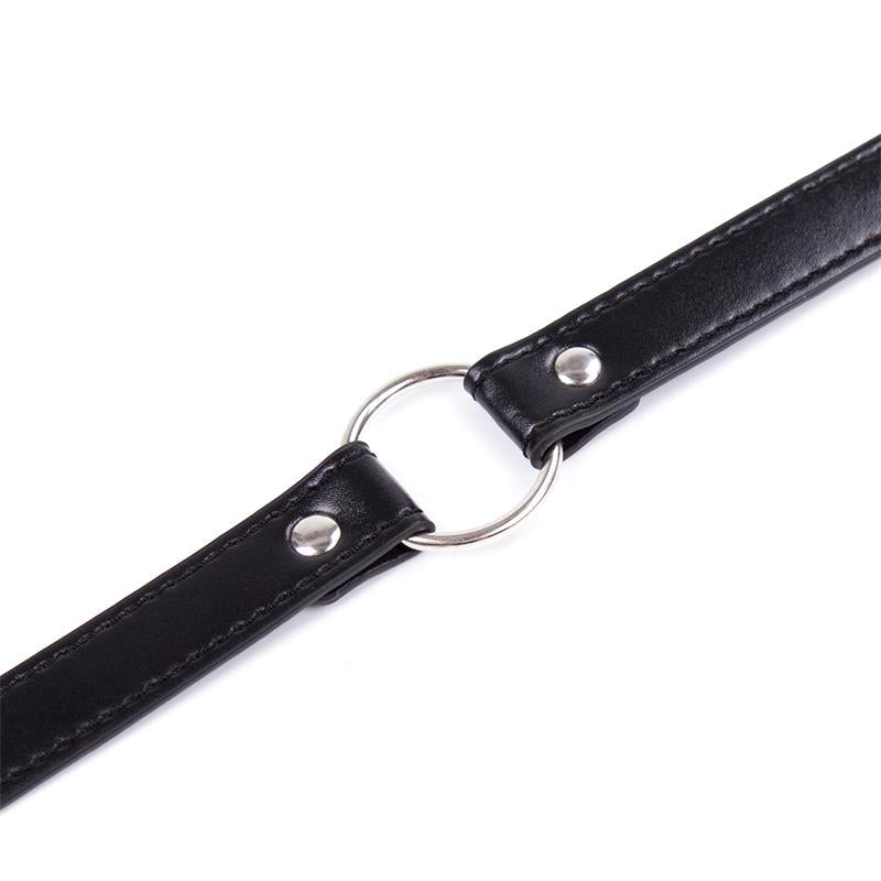 LATETOBED BDSM LINE - COLLAR CON ARO AJUSTABLE 38,2 CM NEGRO
