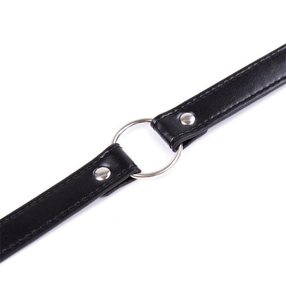 LATETOBED BDSM LINE - COLLAR CON ARO AJUSTABLE 38,2 CM NEGRO