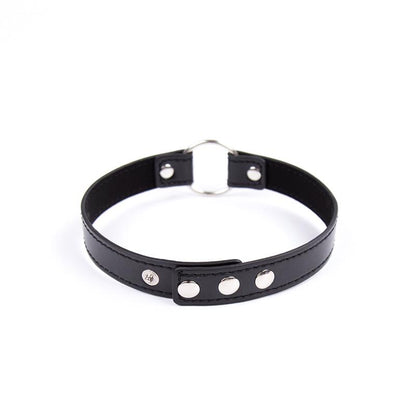 LATETOBED BDSM LINE - COLLAR CON ARO AJUSTABLE 38,2 CM NEGRO