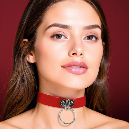 CINDERELLA - COLLAR CON ARO CUERO VEGANO TALLA ÚNICA