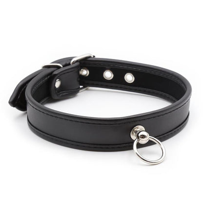 LATETOBED BDSM LINE - COLLAR CON ARO NEGRO