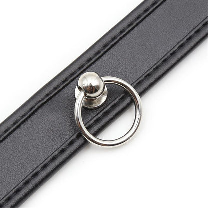 LATETOBED BDSM LINE - COLLAR CON ARO NEGRO