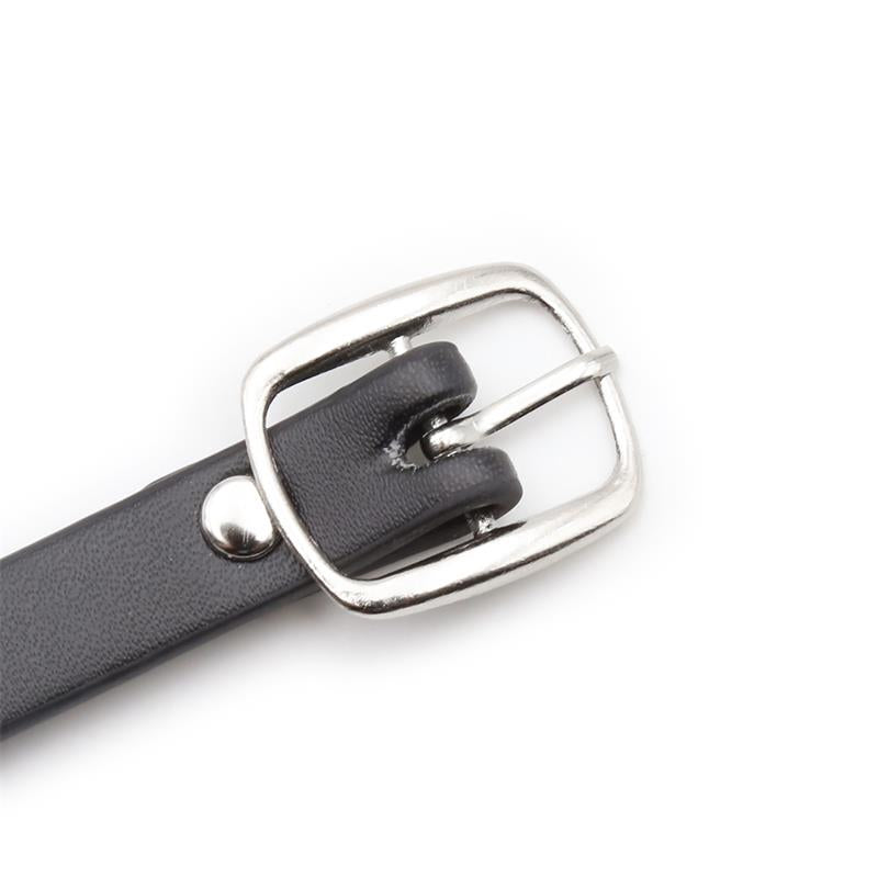 LATETOBED BDSM LINE - COLLAR CON ARO Y CASCABEL NEGRO