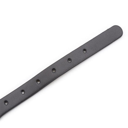 LATETOBED BDSM LINE - COLLAR CON ARO Y CASCABEL NEGRO