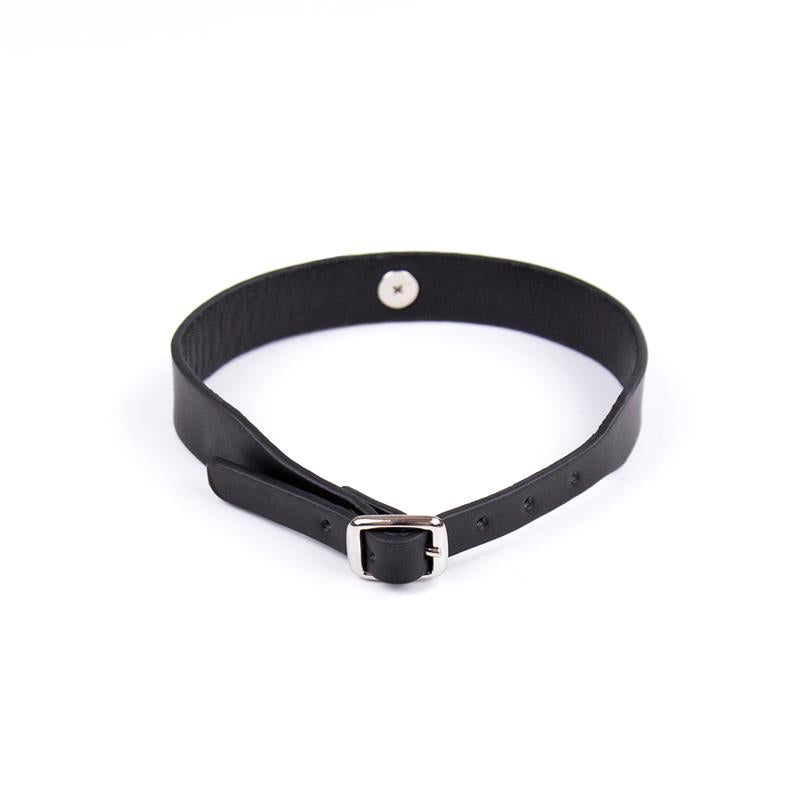 LATETOBED BDSM LINE - COLLAR CON CASCABEL AJUSTABLE 43 CM NEGRO