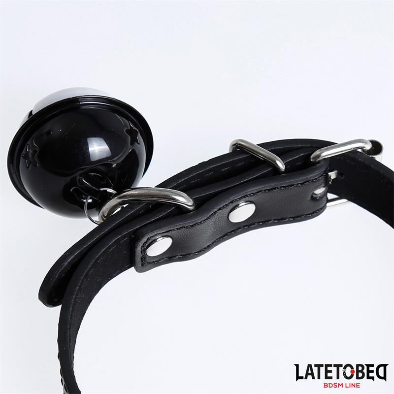 LATETOBED BDSM LINE - COLLAR CON CASCABEL AJUSTABLE NEGRO