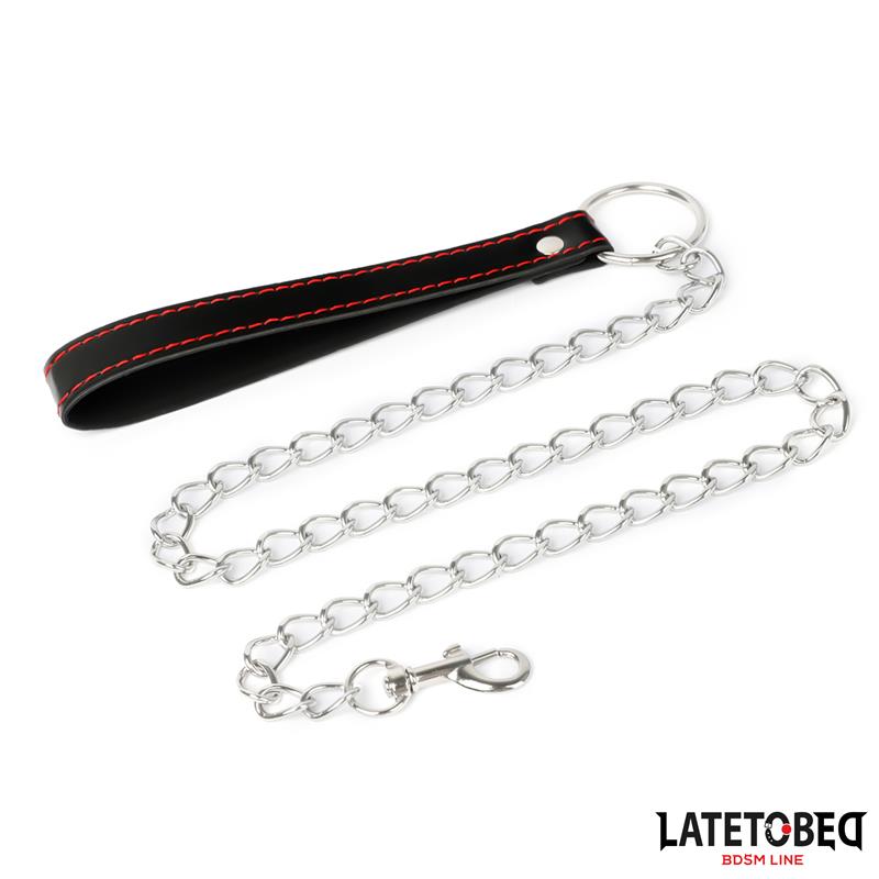 LATETOBED BDSM LINE - COLLAR CON CORREA 52 CM