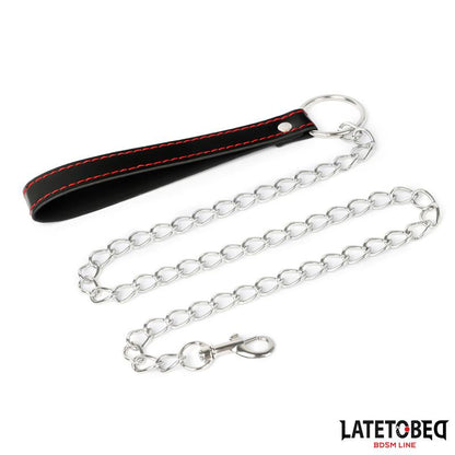 LATETOBED BDSM LINE - COLLAR CON CORREA 52 CM