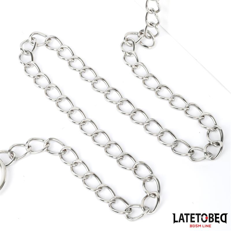 LATETOBED BDSM LINE - COLLAR CON CORREA 52 CM