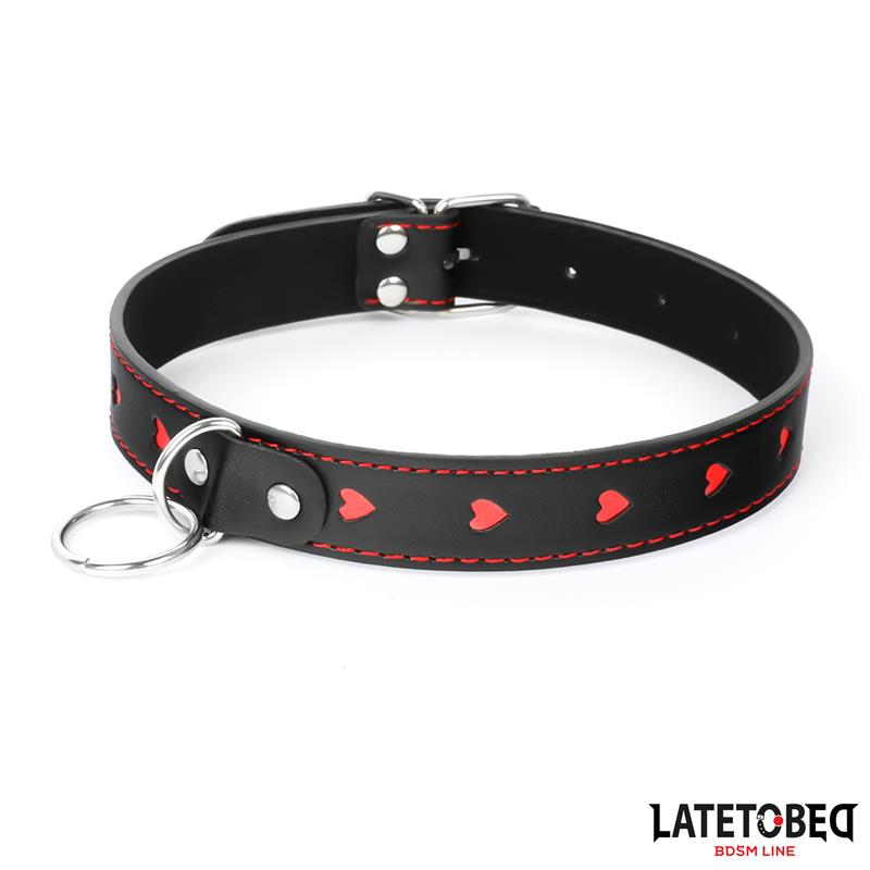 LATETOBED BDSM LINE - COLLAR CON CORREA 52 CM