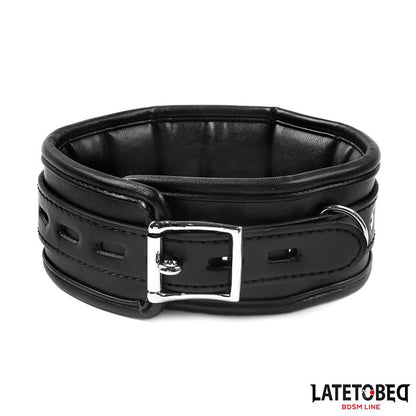 LATETOBED BDSM LINE - COLLAR CON CORREA ACOLCHADO