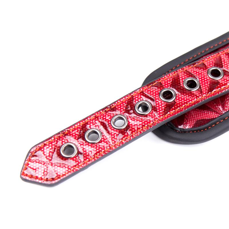 DIAMOND LINE - COLLAR CON CORREA AJUSTABLE DIAMOND CUERO VEGANO